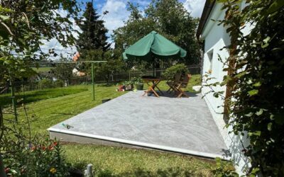 Terasa a balkón Stupno